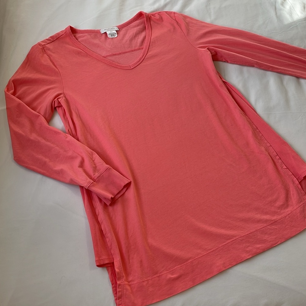 mododoc Los Angeles Coral Cotton Tunic Medium Long Sleeve